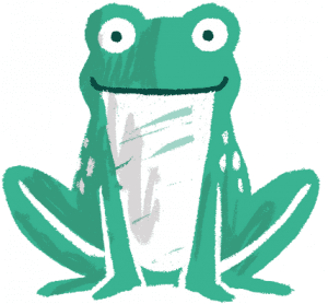 Launch Cartoon Frog Logo