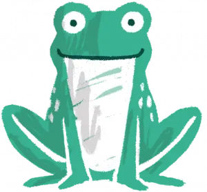 Launch Cartoon Frog Logo