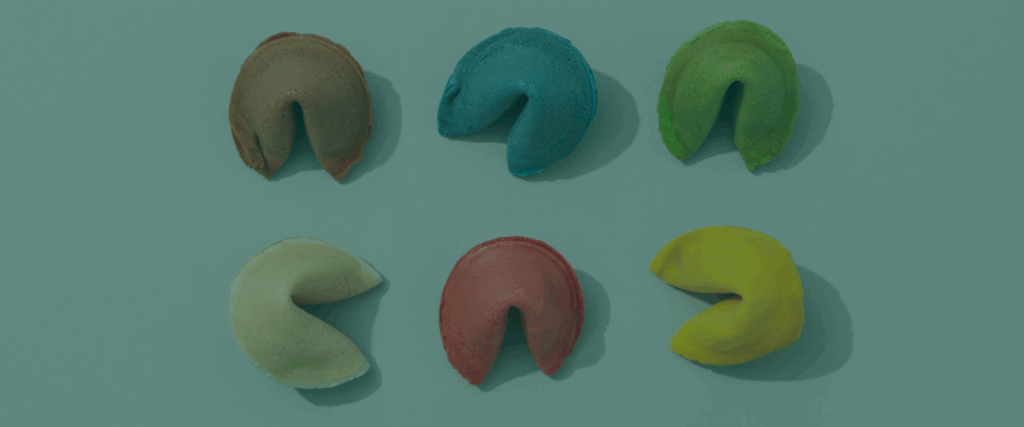 A selection of fortune cookies