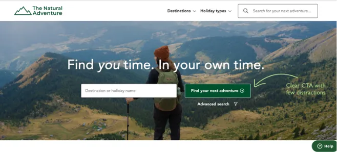 Natural Adventure Webpage
